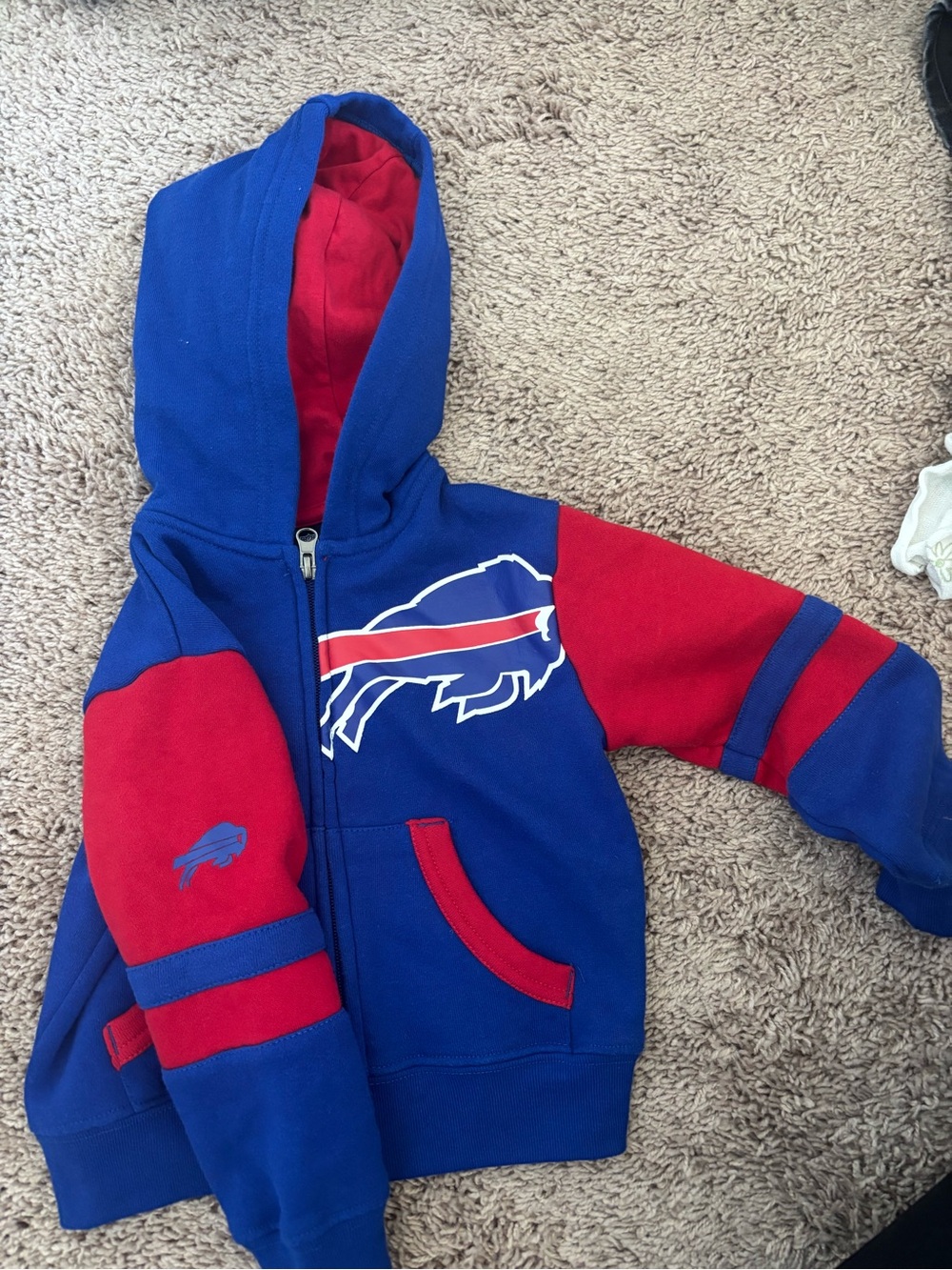 NFL Buffalo Bills Logo - 2T Kids Zip Hoodie
